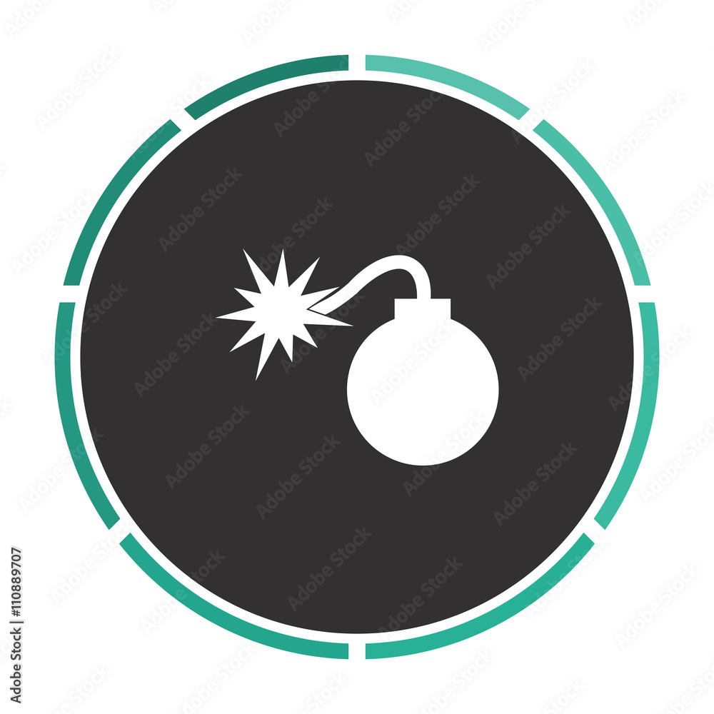 Bomb computer symbol Bomb computer symbol