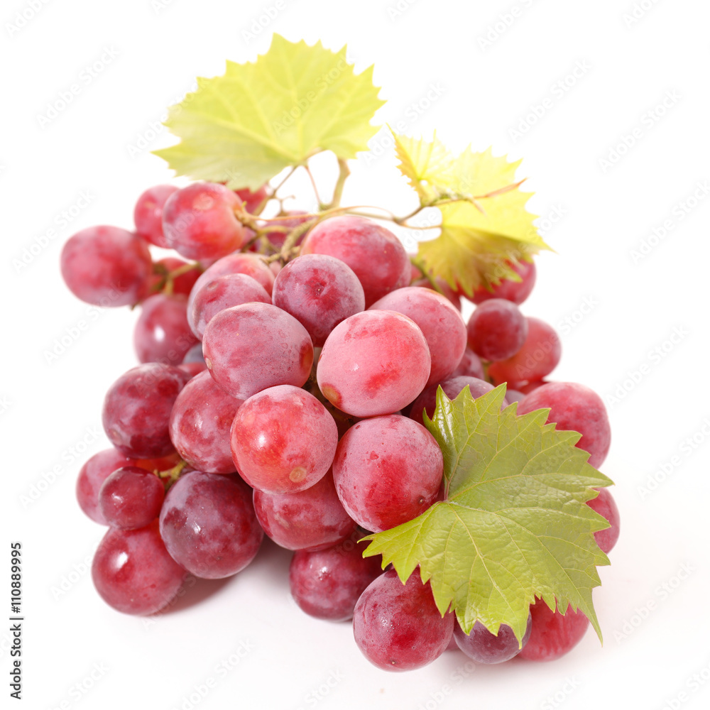 Fototapeta premium red grape and leaf