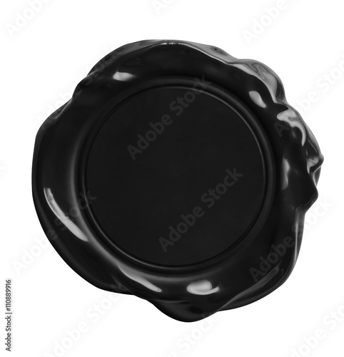 old black wax seal stamp is...