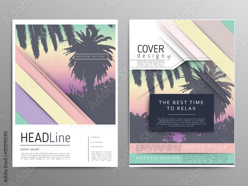 Palm tree poster and print , tropical background advert.