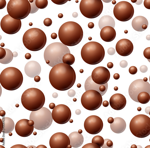 Chocolate seamless pattern. Vector