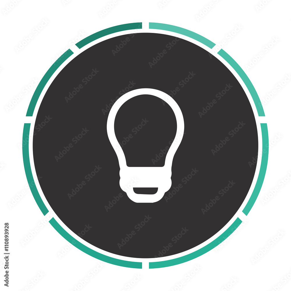 Led Bulb computer symbol Led Bulb computer symbol