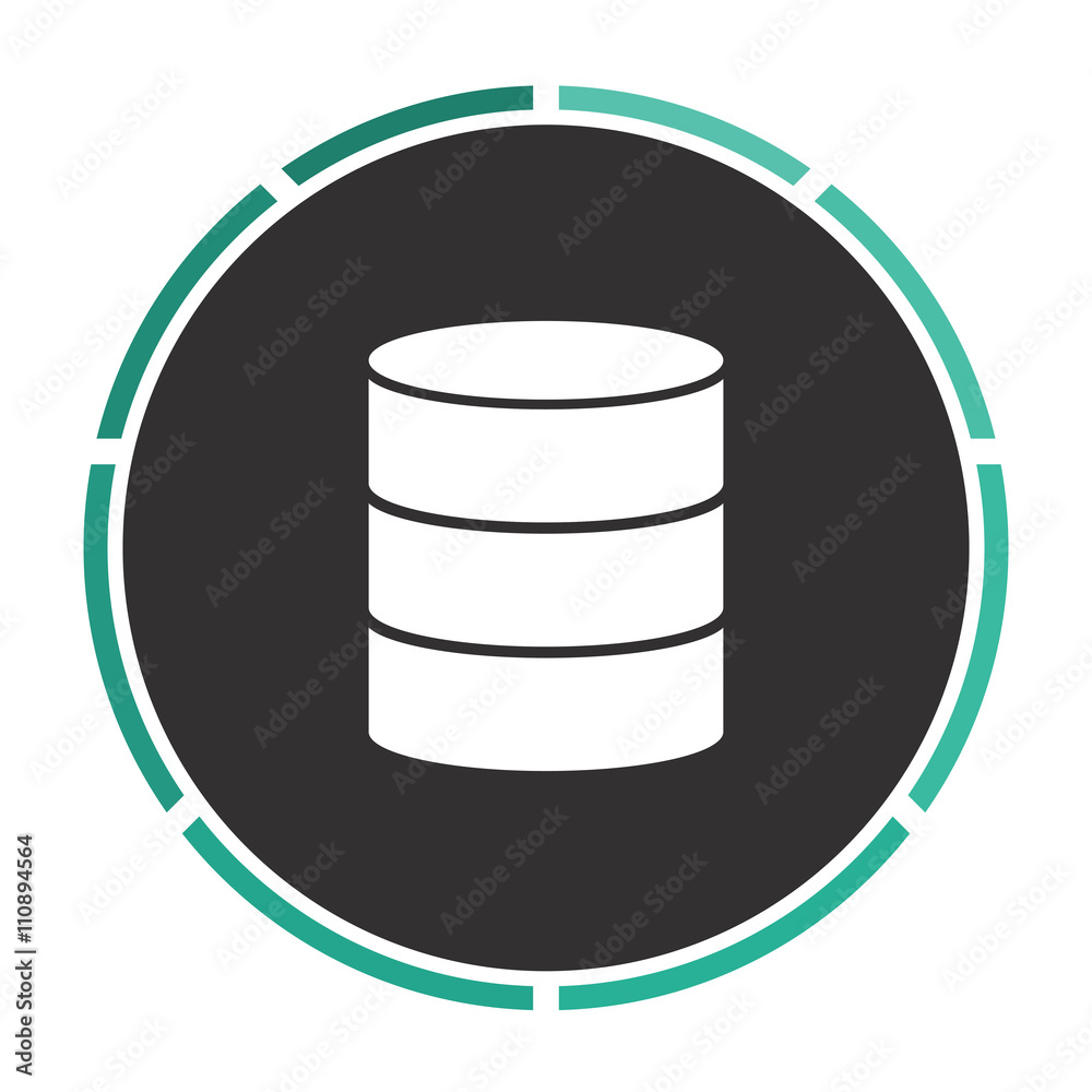 Database computer symbol Database computer symbol