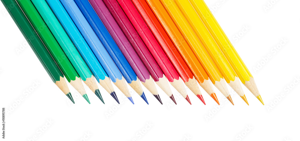 Abstract background from color pencils Abstract background from color pencils