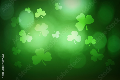 Background with clover leaves
