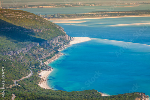 View of the beautiful coastal landscapes of the Arrabida region © Lukasz Janyst