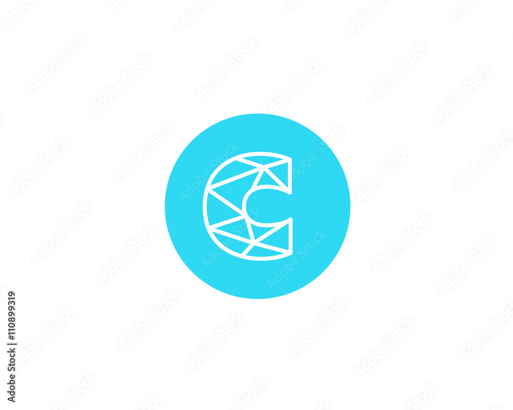 Abstract letter C logo design template. Structure simple line sign. contact, business, medicine, development, mobile app vector symbol icon. Abstract letter C logo design template. Structure simple line sign. contact, business, medicine, development, mobile app vector symbol icon.