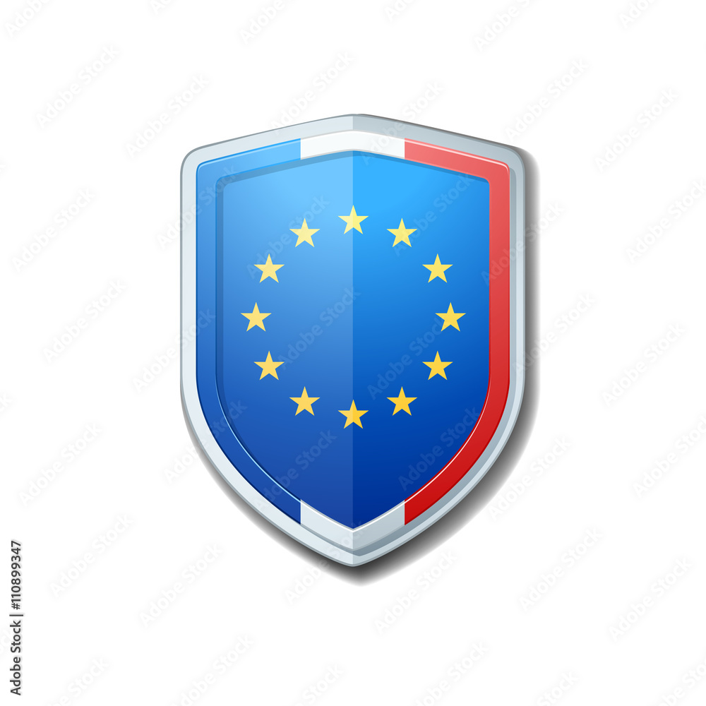 France & EU Shield sign France & EU Shield sign