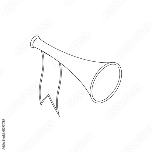 Trumpet icon, isometric 3d 