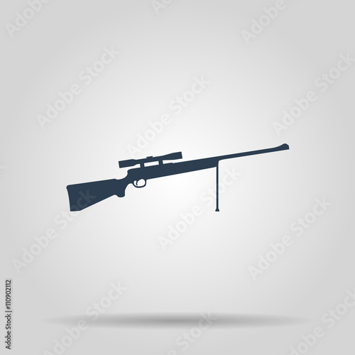 Sniper Rifle icon. Vector concept illustration for design.