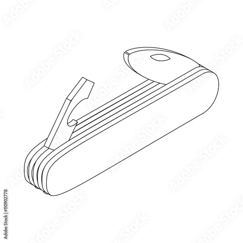 Multifunctional pocket knife icon