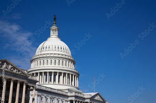 Capitol Washington DC in sunny day