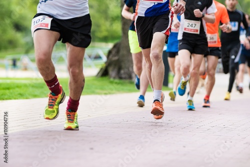 Summer running race in the park