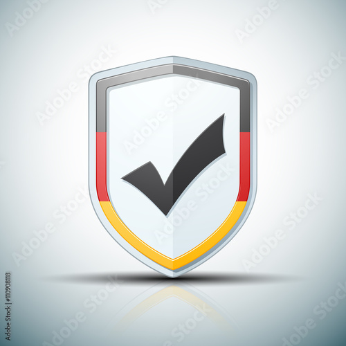 Free Download Germany Checkmark shield sign - GFXLoad