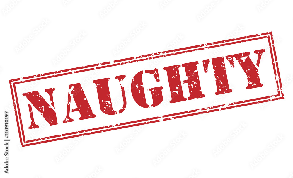 naughty red stamp on white background Stock Illustration Adobe Stock
