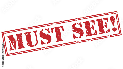 must see! red stamp on white background