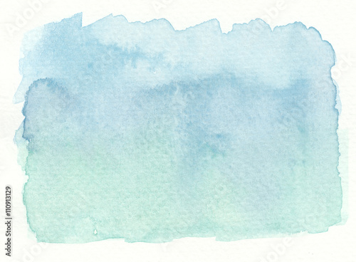 faded light green wet watercolor abstract background