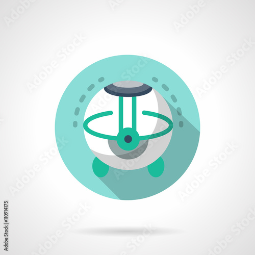 Home air humidifier flat color round vector icon