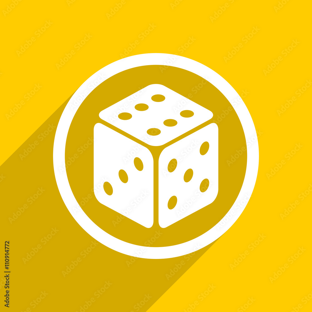 yellow flat design game modern web icon for mobile app and internet yellow flat design game modern web icon for mobile app and internet