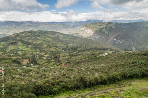 Cloud forest mountains near Kuelap archeological site, northern Peru.