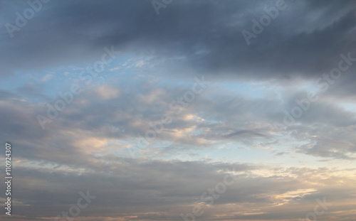 Natural background of the colorful sky and cloud  During the time sunrise and sunset.