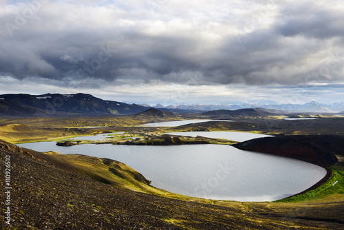 Veidivotn Lake, Highlands of Iceland photo