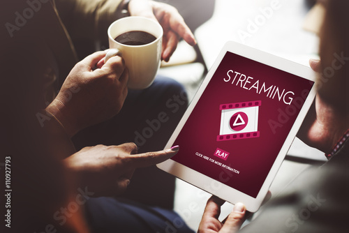 Streaming Audio Video Listening Multimedia Concept