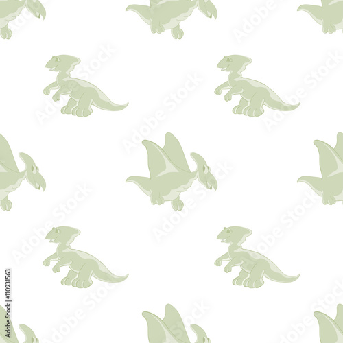 seamless pattern of cartoon Dino