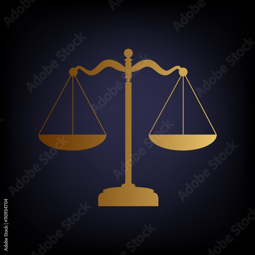 Scales balance sign