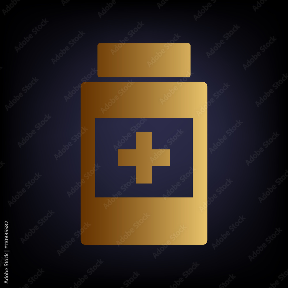 Obraz premium Medical container sign