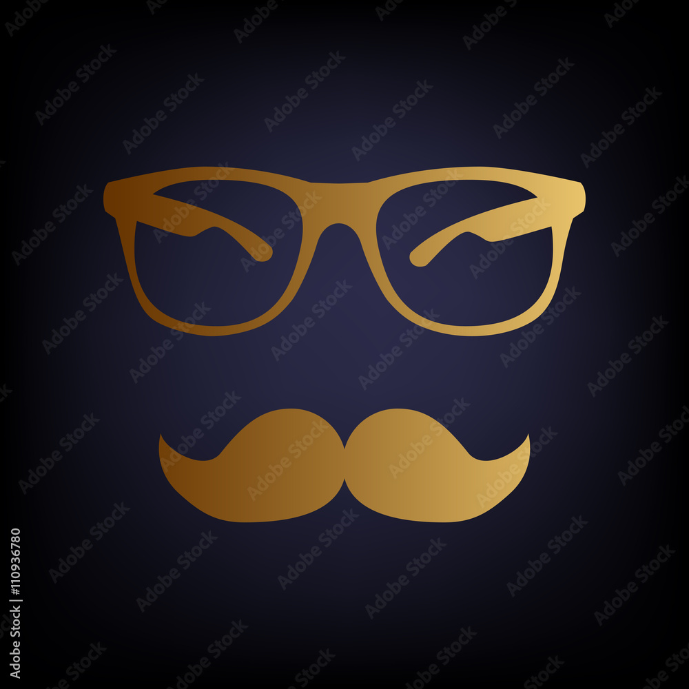 Mustache and Glasses sign Mustache and Glasses sign