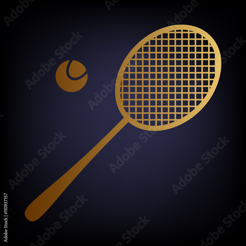 Tennis racquet icon