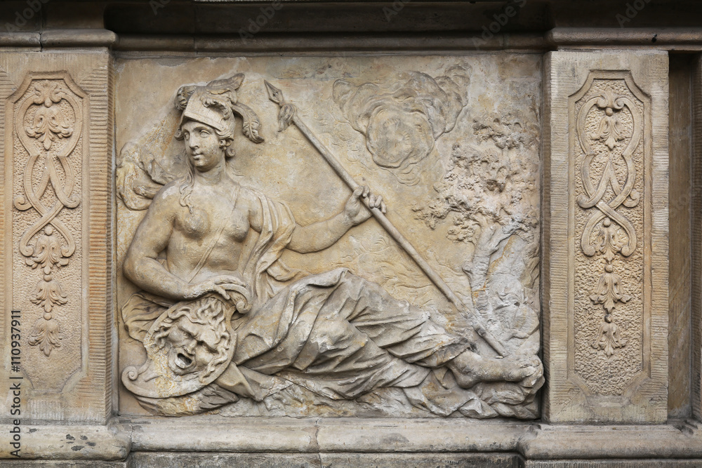Athena Bas-Relief Artus Court Gdansk Poland