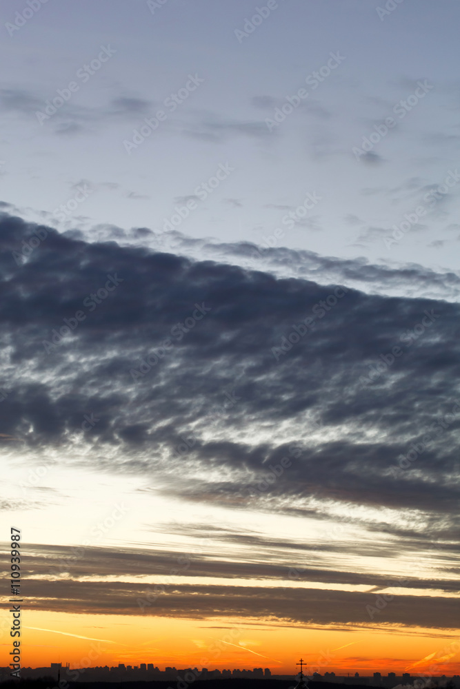 cloudscape in city cloudscape in city