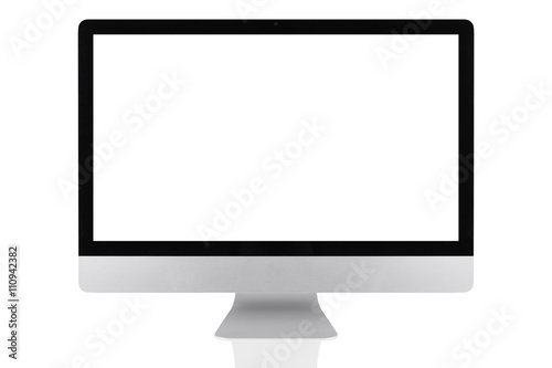 Computer screen isolated on a white background