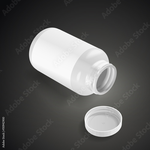 blank medicine bottle