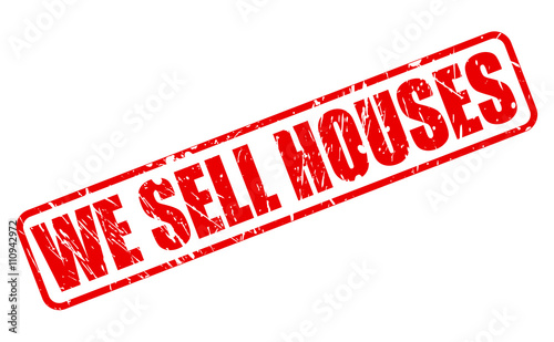 WE SELL HOUSES red stamp text