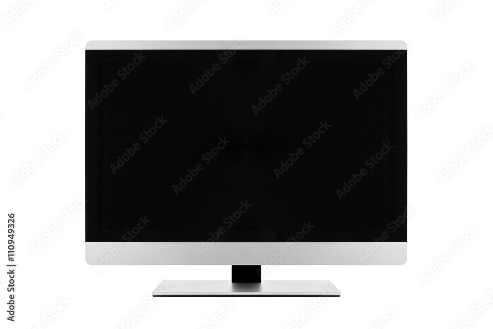TV flat screen lcd, plasma realistic tv mock up. Black HD monito TV flat screen lcd, plasma realistic tv mock up. Black HD monito