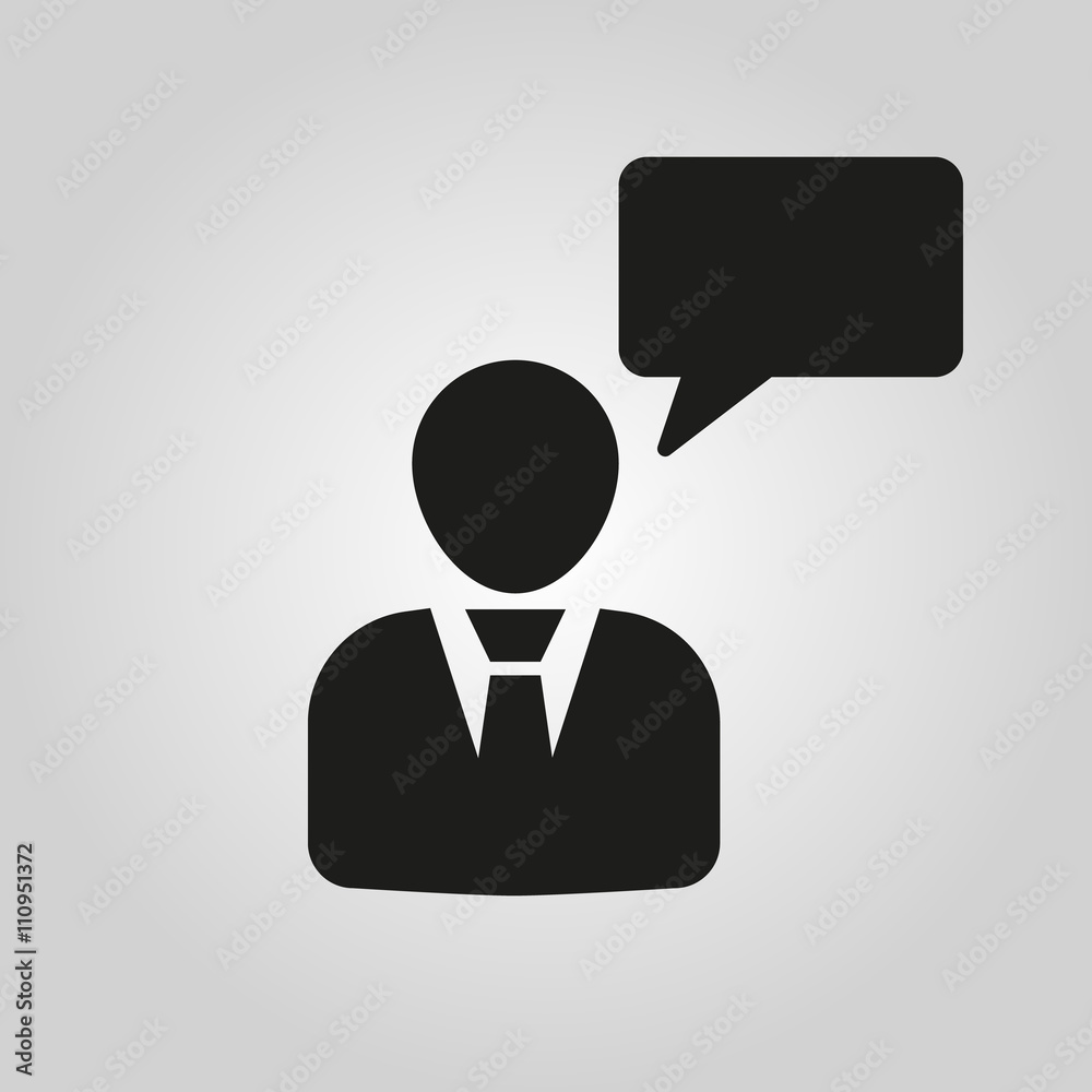 The speaking people icon. Talking and communication, message, speak symbol. UI. Web. Logo. Sign. Flat design. App. The speaking people icon. Talking and communication, message, speak symbol. UI. Web. Logo. Sign. Flat design. App.