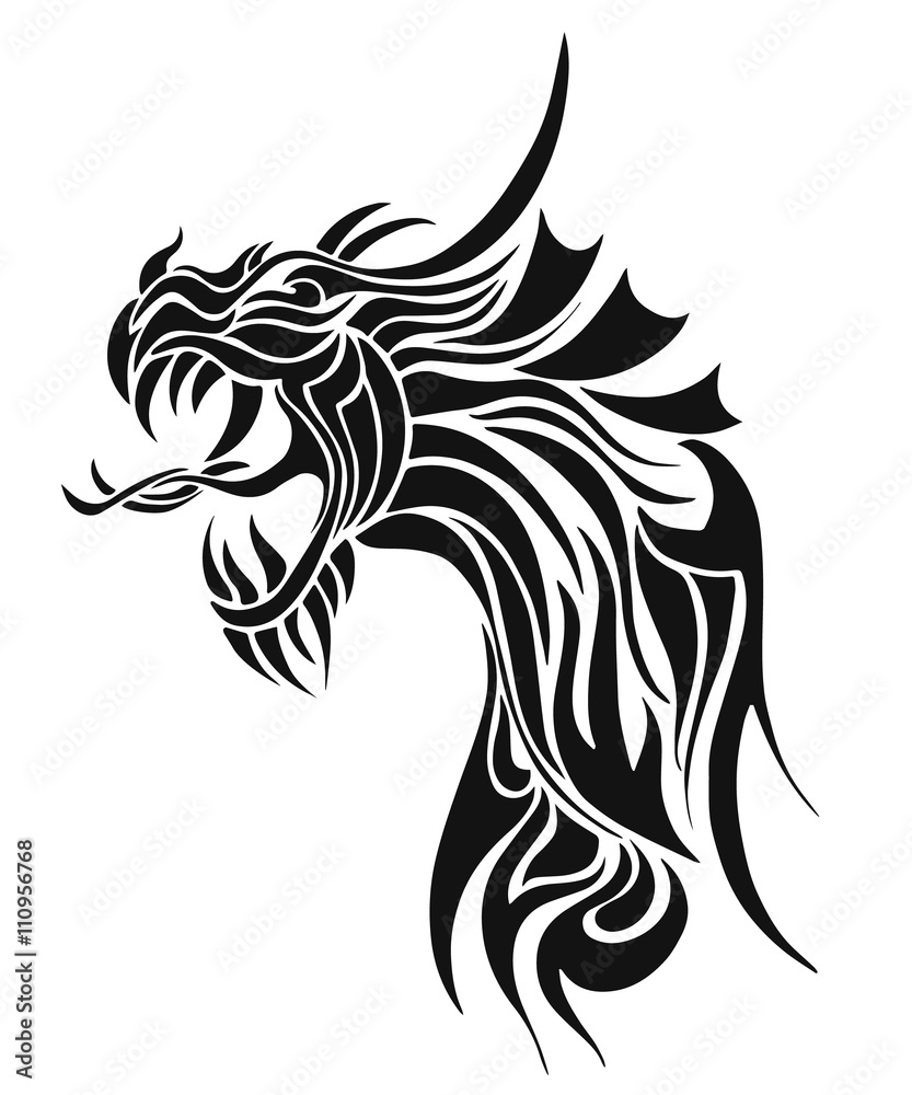 Black Tattoo Dragon