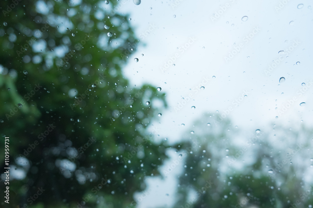 Rain drop cover mirror