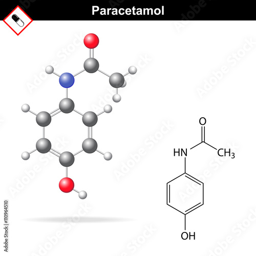 Paracetamol molecular structure