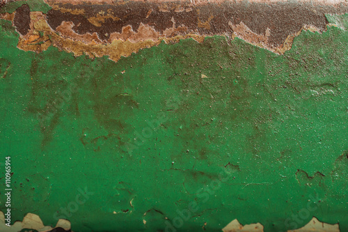 Rusty painted metal