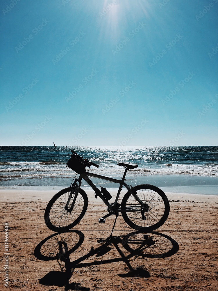 Obraz premium bicycle on the beach