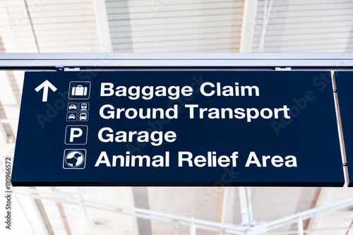 Airport Baggage Claim Sign