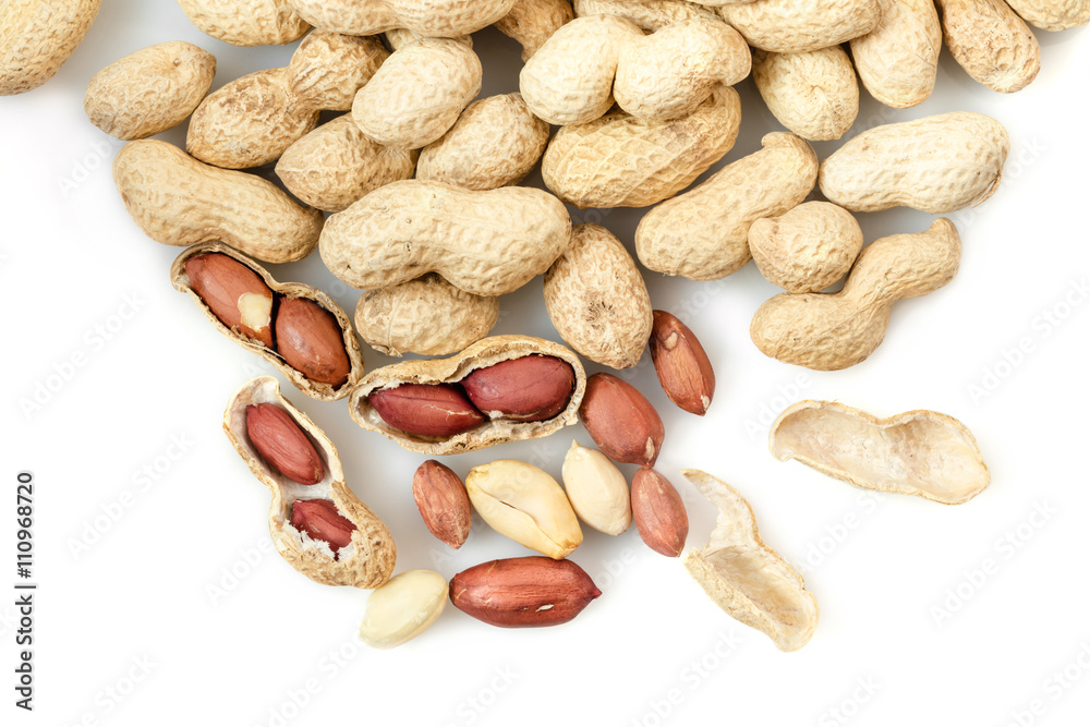 groundnut in the skin close-up