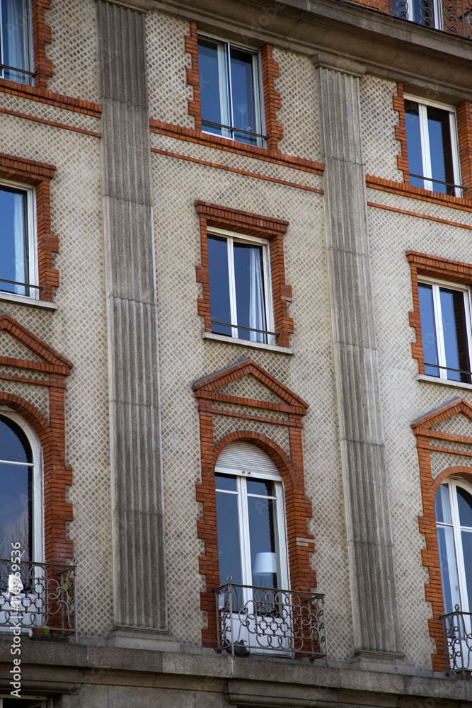 Authentic Paris building, France Authentic Paris building, France