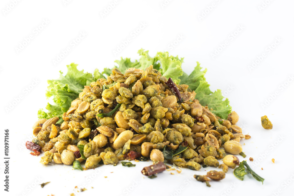 Snacks made from shells. Dried oysters
Snacks made from shells. Dried oysters