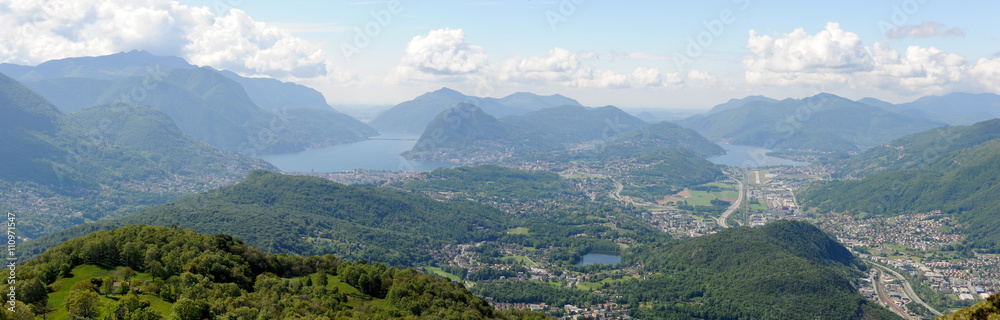Landscape of the region of Lugano Landscape of the region of Lugano