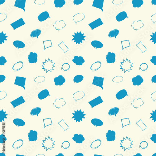  Seamless pattern with message bubbles.